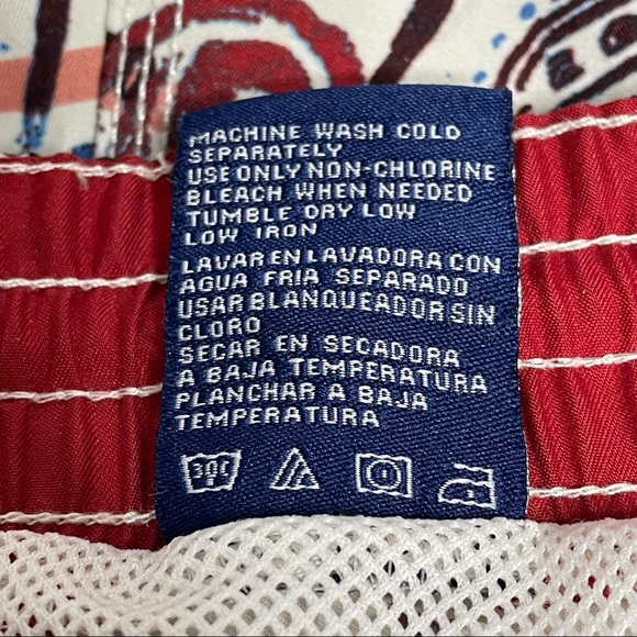 Caribbean Joe Swim Shorts Drawstring Tropical Sz M - Picture 6 of 13